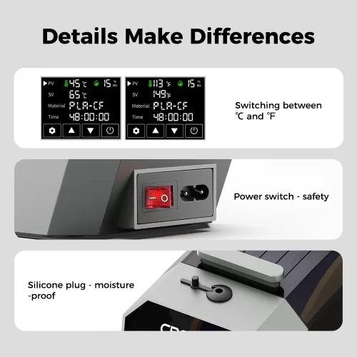 Creality Space Pi 3D Plastiko Džiovintuvas