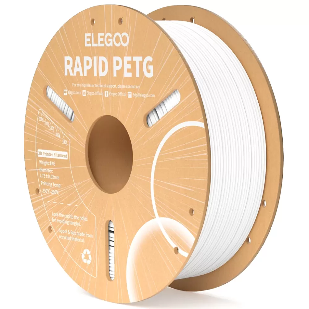 Elegoo Rapid PETG Baltas