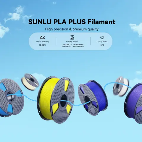 SUNLU PLA+ – High Precision, Easy Settings